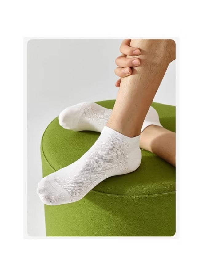 5 أزواج من جوارب الكاحل القطنية الشبكية المسامية للرجال - Image 3